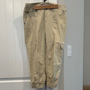 Guess Light Tan Cargo Joggers